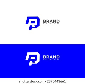 PR, RP letter branding logo
