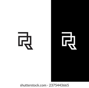 PR, RP letter branding logo