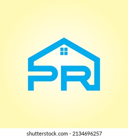 PR or RP Letter Logo Design Template