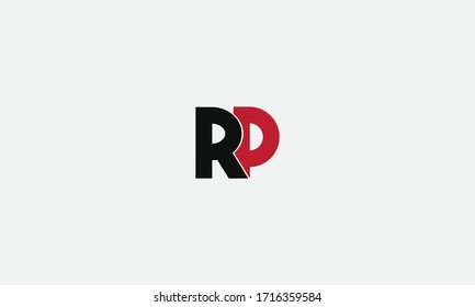 Logo de la letra PR o RP. Único atractivo creativo y moderno logotipo de letra inicial PR P R inicial