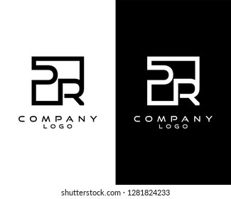 pr, rp Letters Logo Design. Simple and Creative Letter Concept Illustration vector