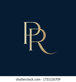 PR Or RP Logo Monogram