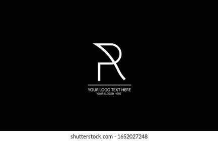 PR RP P abstract vector logo monogram template