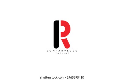 PR RP P AND R Abstract initial monogram letter alphabet logo design