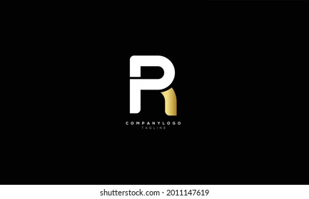 PR RP P AND R Abstract initial monogram letter alphabet logo design