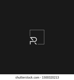 PR RP P R logo vector template in minimal yet elegant design