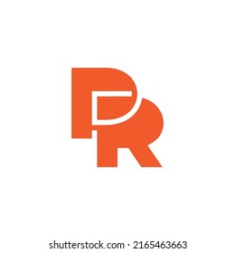 pr simple geometric linked abstract logo vector