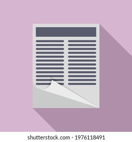 Pr specialist documents icon. Flat illustration of pr specialist documents vector icon for web design