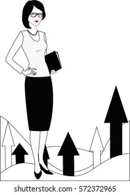 PR specialist in white-black variation
