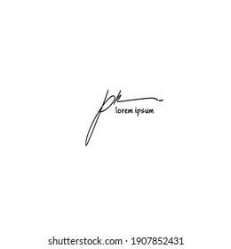 pR white background handwritten logo