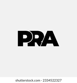 PRA initial letter monogram logo