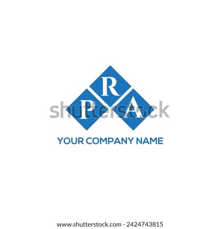 PRA letter logo design on white background. PRA creative initials letter logo concept. PRA letter design.
 Foto stock © 