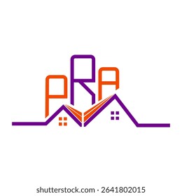 PRA Real State logo design, PRA simple and modern logo. PRA luxurious alphabet design  