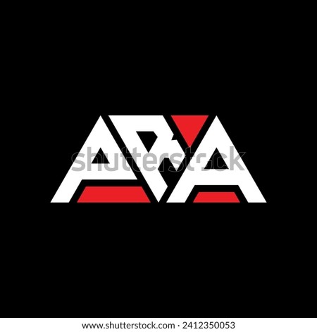 PRA triangle letter logo design with triangle shape. PRA triangle logo design monogram. PRA triangle vector logo template with red color. PRA triangular logo Simple, Elegant, and Luxurious design. Foto stock © 