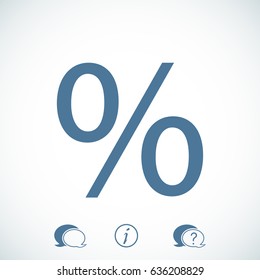 pracent vector icon, vector best flat icon, EPS
