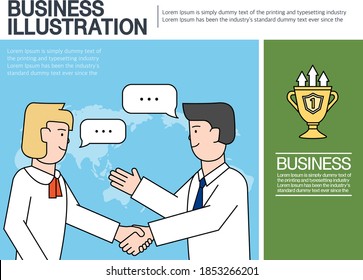 Colección práctica de ilustraciones empresariales