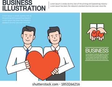 Colección práctica de ilustraciones empresariales