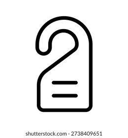 Practical Door Hanger icon set for hospitality, privacy, and room service design projects
