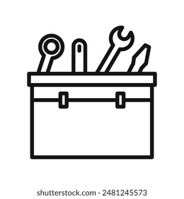 Practical Toolbox Icon for Repair Services and Handy Tools Collection