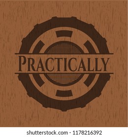 Practically realistic wood emblem