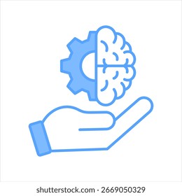 Practicar Ilustración vectorial de ícono azul