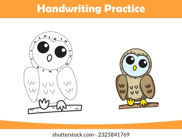 Practica la escritura a mano. líneas de rastreo y lechón de color para niños