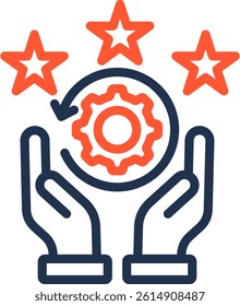 Practice Icon Color Line Vector Illustration