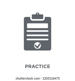 Practice icon. Practice design concept from Productivity collection. Simple element vector illustration on white background.