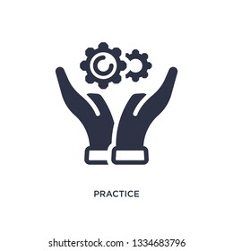 practice icon. Simple element illustration from productivity concept. practice editable symbol design on white background. Can be use for web and mobile.