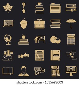 Practice icons set. Simple set of 25 practice vector icons for web for any design