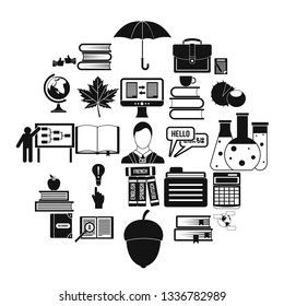 Practice icons set. Simple set of 25 practice vector icons for web isolated on white background