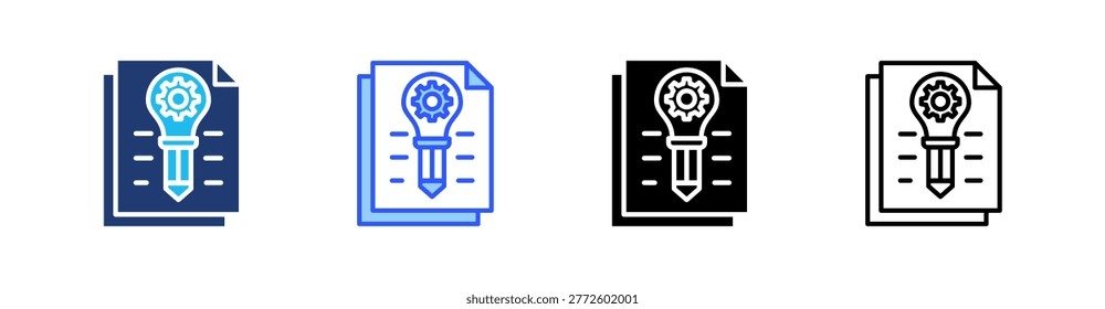 Practice Multiple Style Icon Set Collection Pack Web Banner Vector