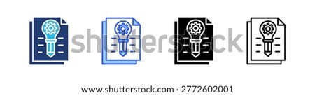 Practice Multiple Style Icon Set Collection Pack Web Banner Vector