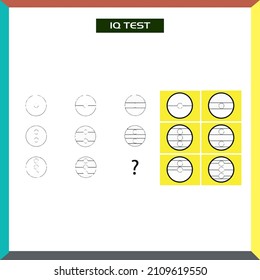 Practice Questions Worksheet for Education and IQ Test. task for the development of logical thinking, vector illustration 