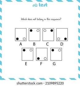Practice Questions Worksheet for Education and IQ Test. task for the development of logical thinking, vector illustration