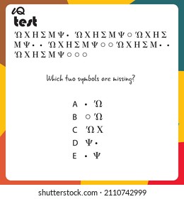Practice Questions Worksheet for Education and IQ Test. task for the development of logical thinking, vector illustration
