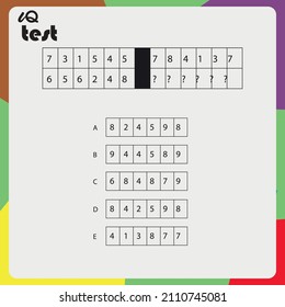 Practice Questions Worksheet for Education and IQ Test. Intelligence questions, Find next - puzzle questions