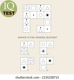 Practice Questions Worksheet for Education and IQ Test. task for the development of logical thinking, vector illustration. IQ TEST