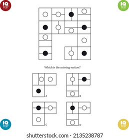 Practice Questions Worksheet for Education and IQ Test. task for the development of logical thinking, vector illustration. IQ TEST