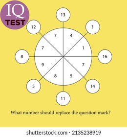 Practice Questions Worksheet for Education and IQ Test. task for the development of logical thinking, vector illustration. IQ TEST