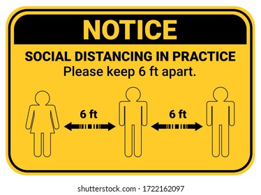 Practice social distancing, keep distance in public facility to avoid or protect from COVID-19 coronavirus outbreak spreading concept. Infographic design keeping space or distance from other people