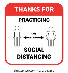 Practice social distancing, keep distance in public facility to avoid or protect from COVID-19 coronavirus outbreak spreading concept. Infographic design keeping space or distance from other people