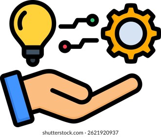 Practices Icon Lineal Color Vector Illustration