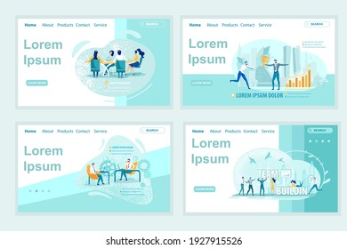 Practicing Active Listening Techniques. Golden Champion Cup for Top Seller. Building Effective Team Able to Solve Complicated Business Tasks. Four Landing Page Templates. Copy Space for Extra Text.