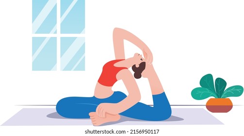 Practicing yoga daily helps the body maintain good flexibility.
