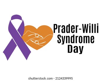 Prader Willi Syndrome Day, Idea For A Poster, Banner, Flyer Or Postcard On A Medical Theme Vector Illustration