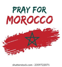 Praf For Morocco Vector Icons, Morocco earthquake