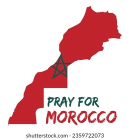 Praf For Morocco Vector Icons, Morocco earthquake