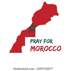 Praf For Morocco Vector Icons, Morocco earthquake