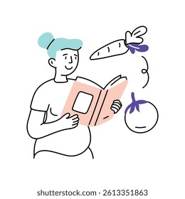 Pragnancy guidness Vector Style Illustration